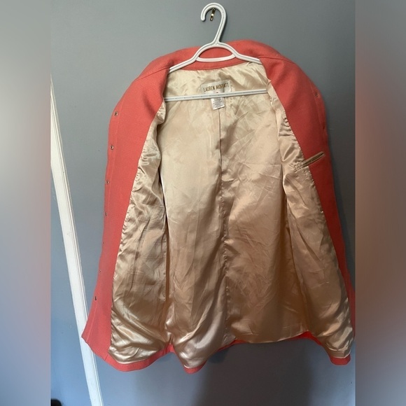 Anthropologie Lauren Moffatt "Eastward" Coral Wool Coat Women's Size small - Picture 5 of 9